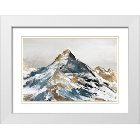 Majestic Alps  White Modern Wood Framed Art Print with Double Matting by Mavis, Luna