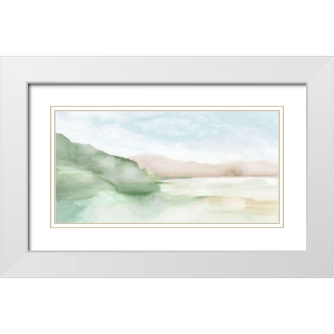 Terracotta Land I  White Modern Wood Framed Art Print with Double Matting by Mavis, Luna