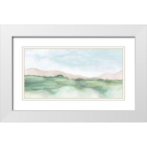 Terracotta Land II  White Modern Wood Framed Art Print with Double Matting by Mavis, Luna