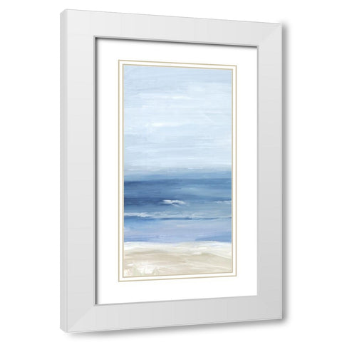 Beach Landscape I White Modern Wood Framed Art Print with Double Matting by Mavis, Luna