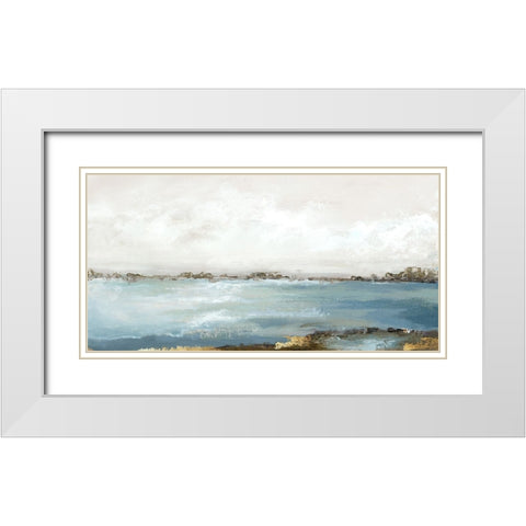 Splendor Moment White Modern Wood Framed Art Print with Double Matting by Mavis, Luna