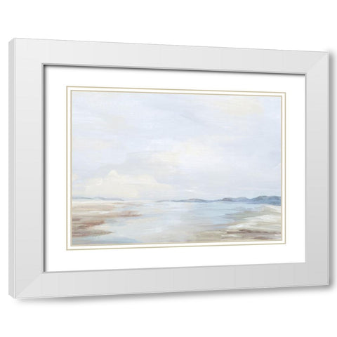 Tranquility of Water I White Modern Wood Framed Art Print with Double Matting by Mavis, Luna