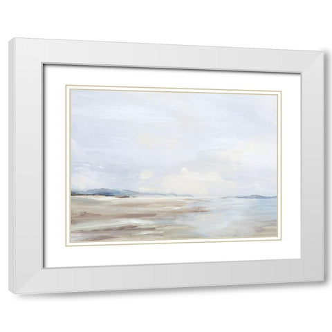 Tranquility of Water II White Modern Wood Framed Art Print with Double Matting by Mavis, Luna
