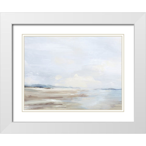 Tranquility of Water II White Modern Wood Framed Art Print with Double Matting by Mavis, Luna