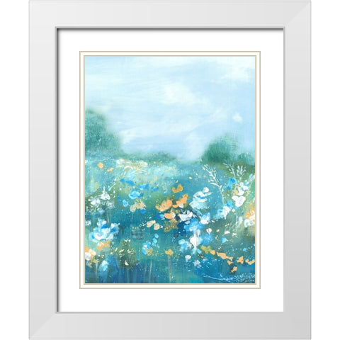 Wild Flower Oasis II White Modern Wood Framed Art Print with Double Matting by Mavis, Luna