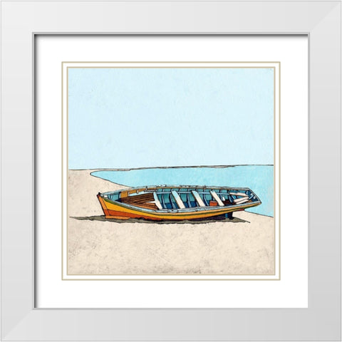 Under Clear Sky White Modern Wood Framed Art Print with Double Matting by Cacho, E.L.