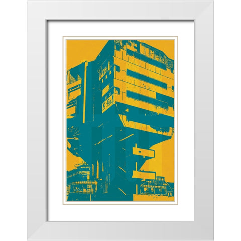 Architecture VI  White Modern Wood Framed Art Print with Double Matting by William, Gary
