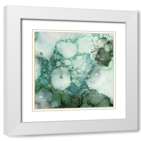 Zen Panel I White Modern Wood Framed Art Print with Double Matting by Kroeker, Wendy