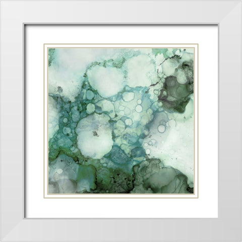 Zen Panel I White Modern Wood Framed Art Print with Double Matting by Kroeker, Wendy