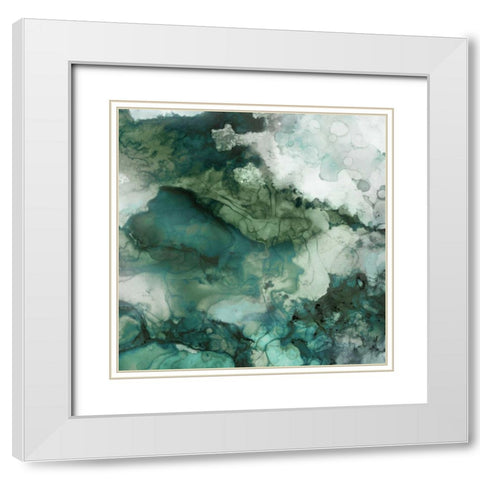 Zen Panel II White Modern Wood Framed Art Print with Double Matting by Kroeker, Wendy