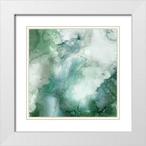 Zen Panel III White Modern Wood Framed Art Print with Double Matting by Kroeker, Wendy
