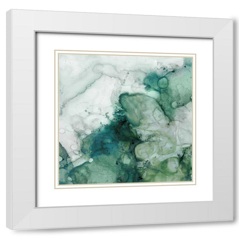 Zen Panel IV White Modern Wood Framed Art Print with Double Matting by Kroeker, Wendy