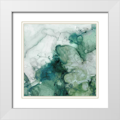 Zen Panel IV White Modern Wood Framed Art Print with Double Matting by Kroeker, Wendy