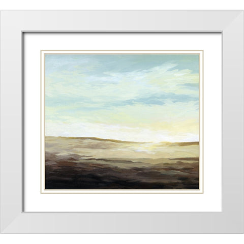 A Zen Morning White Modern Wood Framed Art Print with Double Matting by Kroker, Wendy