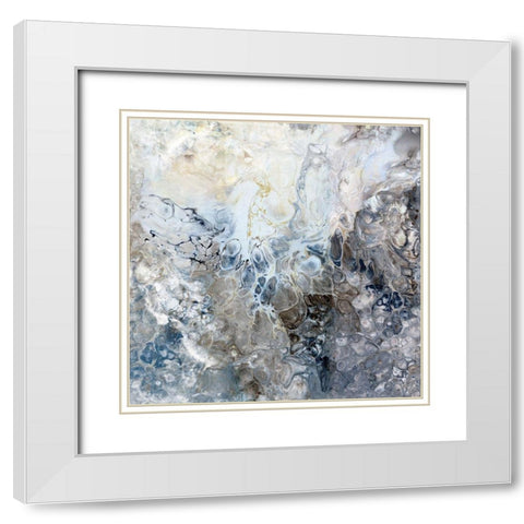 Calm Sensation White Modern Wood Framed Art Print with Double Matting by Kroeker, Wendy