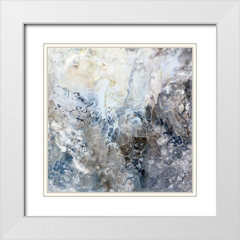 Calm Sensation White Modern Wood Framed Art Print with Double Matting by Kroeker, Wendy