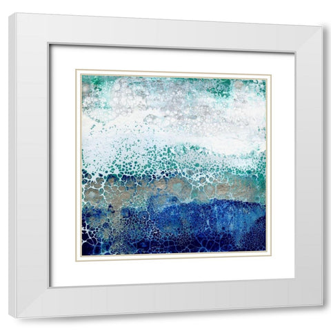 Caribbean Sunrise White Modern Wood Framed Art Print with Double Matting by Kroekerm, Wendy