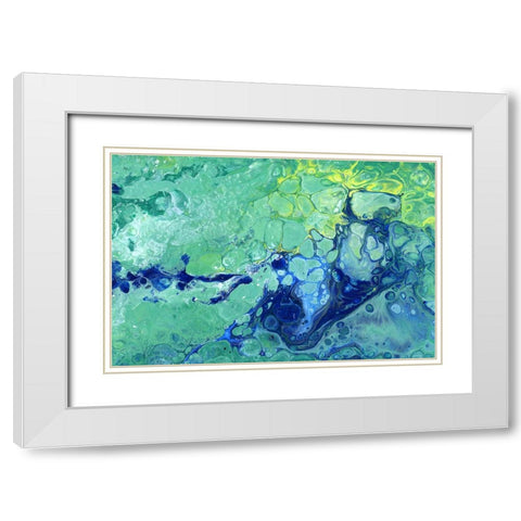 Surface Tension White Modern Wood Framed Art Print with Double Matting by Kroker, Wendy
