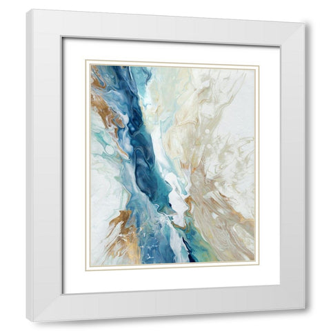 Niagara  White Modern Wood Framed Art Print with Double Matting by Kroeker, Wendy