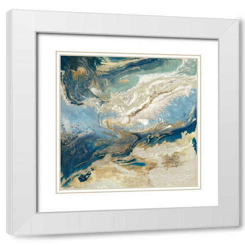 Sea Destiny I White Modern Wood Framed Art Print with Double Matting by Kroeker, Wendy