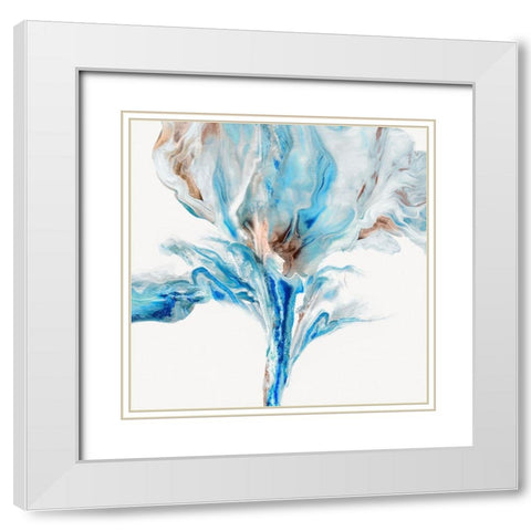 Morning Glory Light II White Modern Wood Framed Art Print with Double Matting by Kroeker, Wendy
