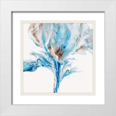 Morning Glory Light II White Modern Wood Framed Art Print with Double Matting by Kroeker, Wendy