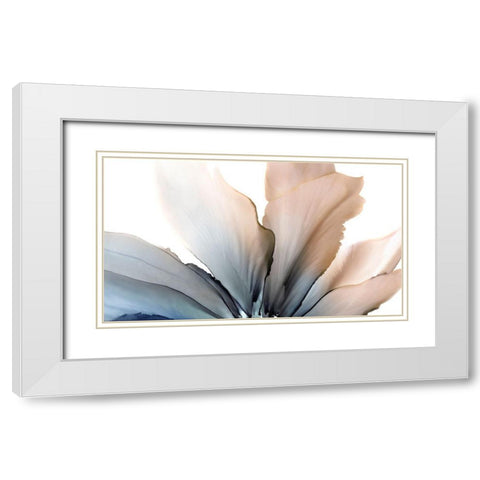 Delicate in Blue  White Modern Wood Framed Art Print with Double Matting by Kroker, Wendy