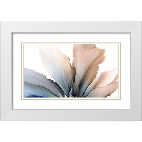 Delicate in Blue  White Modern Wood Framed Art Print with Double Matting by Kroker, Wendy