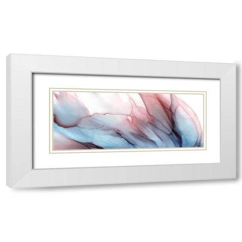 Blooming Petals White Modern Wood Framed Art Print with Double Matting by Kroker, Wendy