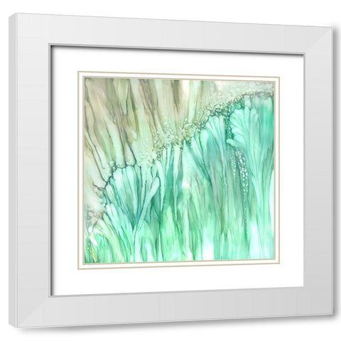 Dream Flower  White Modern Wood Framed Art Print with Double Matting by Kroker, Wendy