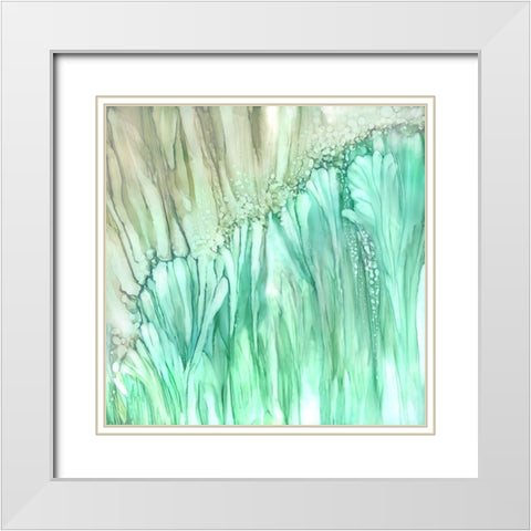 Dream Flower  White Modern Wood Framed Art Print with Double Matting by Kroker, Wendy