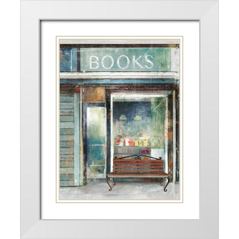 Readers Oasis White Modern Wood Framed Art Print with Double Matting by Wilson, Aimee