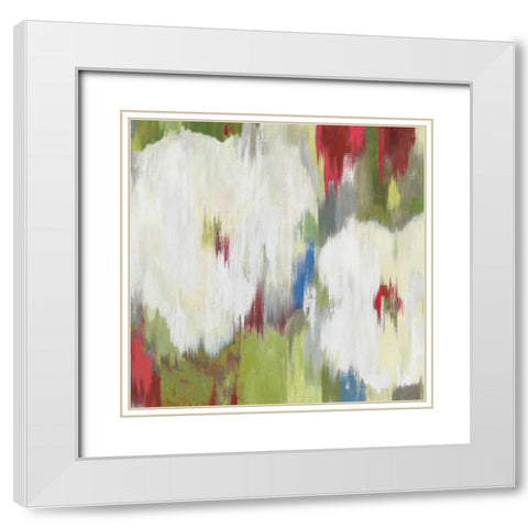 Ikat Avenue II White Modern Wood Framed Art Print with Double Matting by Wilson, Aimee