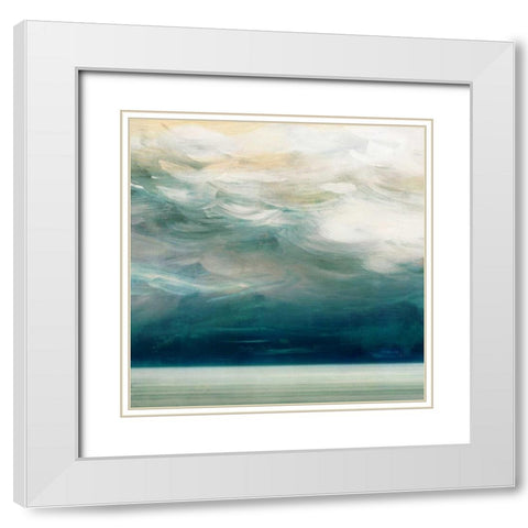 Ocean Breeze I White Modern Wood Framed Art Print with Double Matting by Wilson, Aimee