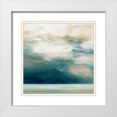 Ocean Breeze I White Modern Wood Framed Art Print with Double Matting by Wilson, Aimee