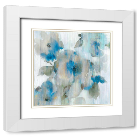 Forget Me Not II White Modern Wood Framed Art Print with Double Matting by Wilson, Aimee