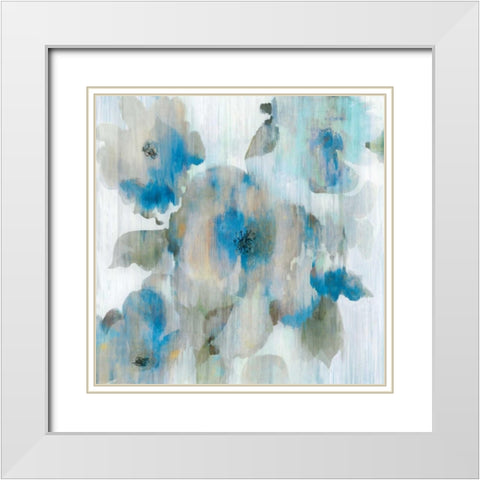 Forget Me Not II White Modern Wood Framed Art Print with Double Matting by Wilson, Aimee