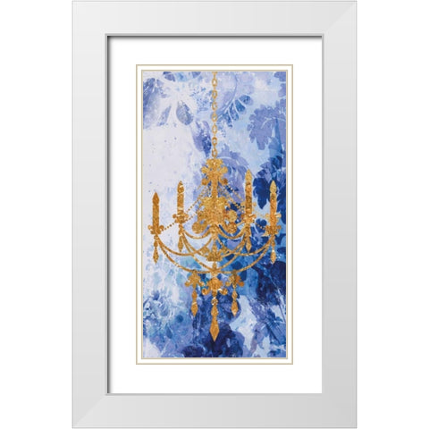 Louis Chandelier II White Modern Wood Framed Art Print with Double Matting by Wilson, Aimee