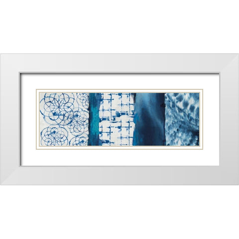 Shibori Patchwork I White Modern Wood Framed Art Print with Double Matting by Wilson, Aimee