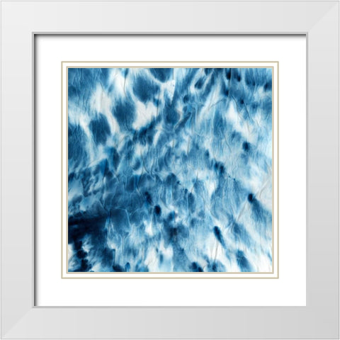 Indigo Dye I  White Modern Wood Framed Art Print with Double Matting by Wilson, Aimee