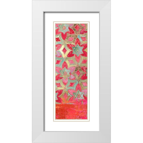 Ornamental I White Modern Wood Framed Art Print with Double Matting by Wilson, Aimee