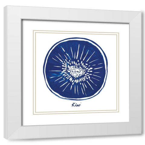 Indigo Kiwi White Modern Wood Framed Art Print with Double Matting by Wilson, Aimee