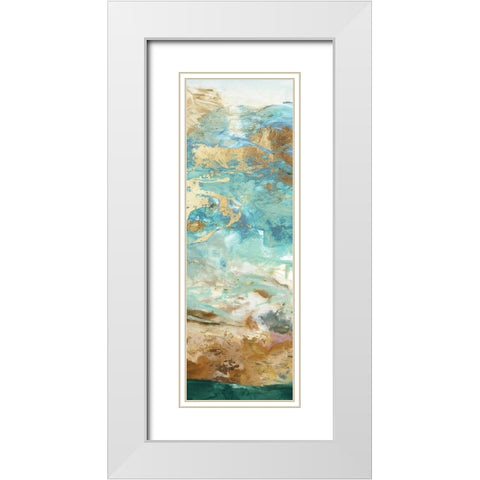 Seaside Abstract I White Modern Wood Framed Art Print with Double Matting by Wilson, Aimee