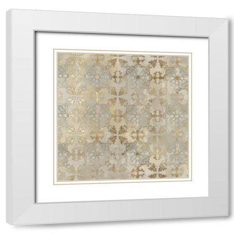 Golden Impressions III White Modern Wood Framed Art Print with Double Matting by Wilson, Aimee