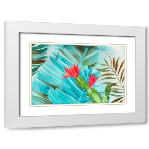 Tropical Mixing White Modern Wood Framed Art Print with Double Matting by Wilson, Aimee