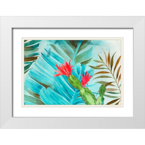 Tropical Mixing White Modern Wood Framed Art Print with Double Matting by Wilson, Aimee