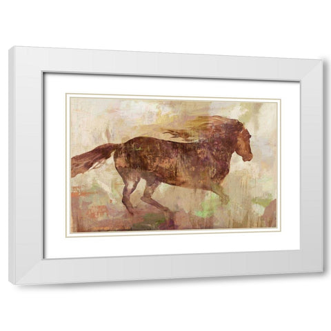 Run Free White Modern Wood Framed Art Print with Double Matting by Wilson, Aimee