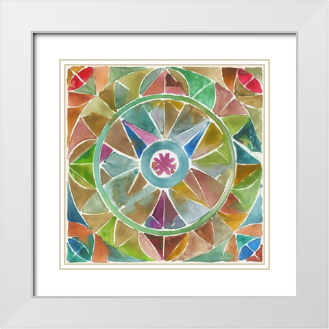 Tessellation I  White Modern Wood Framed Art Print with Double Matting by Wilson, Aimee