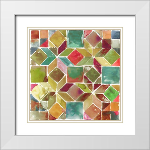 Tessellation II  White Modern Wood Framed Art Print with Double Matting by Wilson, Aimee