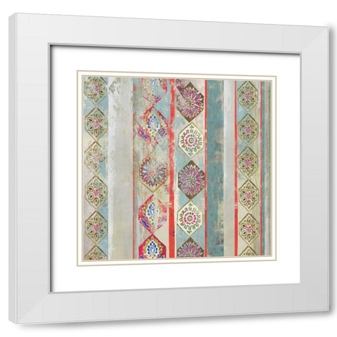 Painted Wood II  White Modern Wood Framed Art Print with Double Matting by Wilson, Aimee